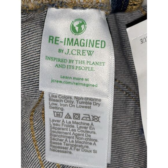 J Crew Relaxed Boyfriend Jeans Women’s Waist Size 28 Distressed Cuffed Stretch - Picture 14 of 16